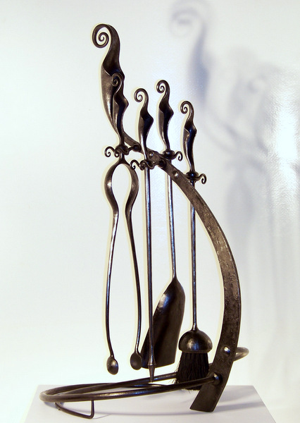 Wrought iron companion set